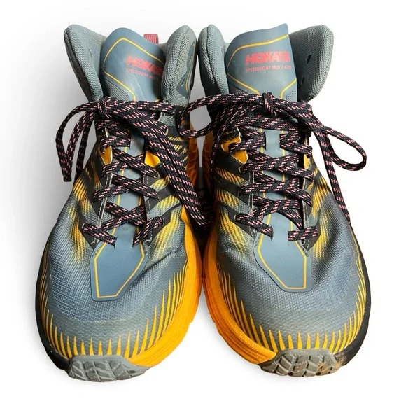 Hoka One One - Women's Speedgoat Mid 2 GTX Trail Hiking Shoes Blue - Sz 9 - Picture 3 of 7